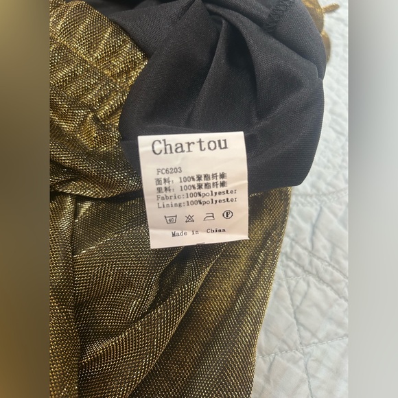 Chartou Gold Shimmer Skirt - Picture 2 of 5